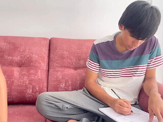 My Stepsister Helps Me with My Drawing Classes and I End Up Cumming in Her Ass.