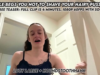 Couple Begs You Not To Shave Your Hairy Pussy POV