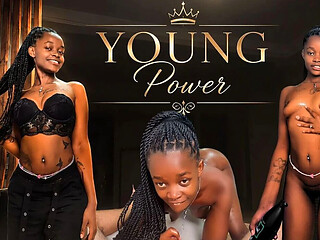 Casting a Busty Young African Slut Fucking Her Tight Pussy and Getting a Happy Ending Blowjob!