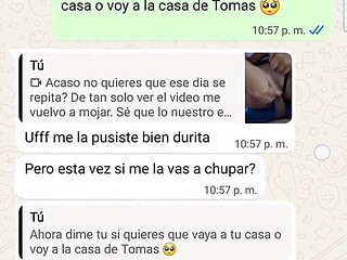I Had a Hot Whats App Chat with My Step* and We Finished with Happy Final POV- Natasha Casero