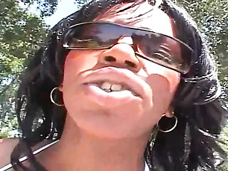 Big black cock bangs black slut doggystyle