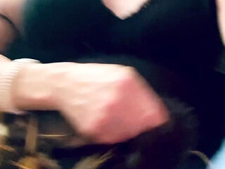 Blonde Crossdresser Transvestite Masturbation