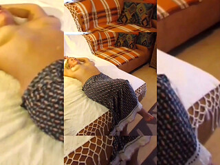 Blonde Mature Wife Enjoys Semi-naked Sex