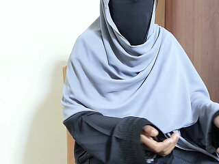 Desi Hijabi Muslim Village Bhabi Fuck Hard by Office Manager