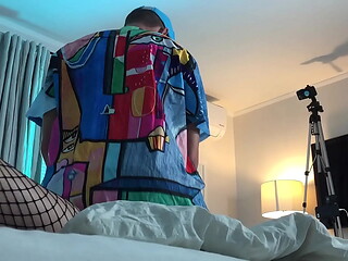 Artist Fucks Hot Trans Woman in Chastity