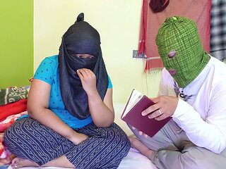 Hot Sexy Muslim Girl Hard Fuck with Stepbrother Alone in Room