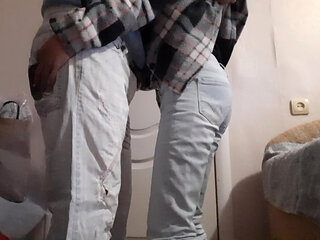 Married Lesbian Friends Secretly Have Sex While Their Husbands Watch Football in the Next Room