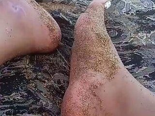 Linsey Dawn solo foot fetish