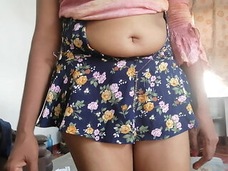 Mini Skirt with Sexy Pussy