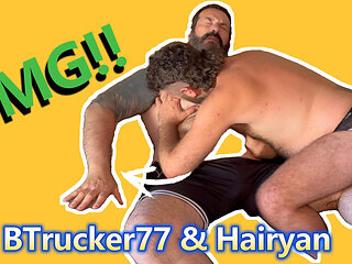 Btrucker77 & Hairyan First Bb Fuck
