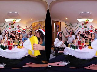 Japanese group sex with pussy licking and fucking