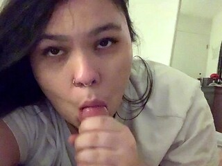 amateur blowjob cumshot finish in her mouth