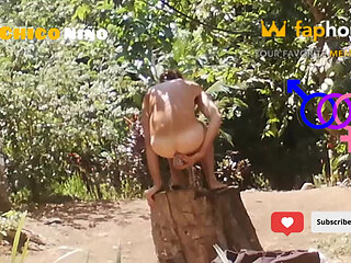 Skinny Young Man Penetrates His Nice Ass Outdoor Part 1