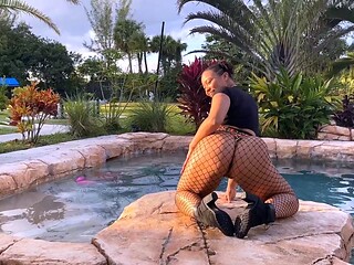 Stacked brunette goes solo toys and masturbation