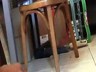 French BBW slut gets nasty in library - hardcore anal and blowjob