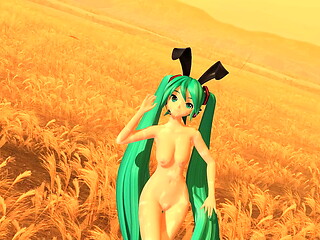 Hatsune Miku Velvet Arabesque Project diva Nude Mod Full Nude Bunny costume