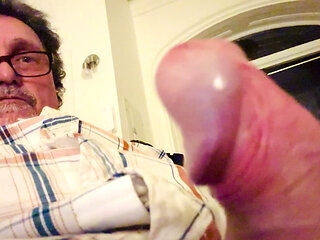 Father's juicy oozing penis again