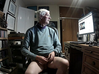 Spontaneous Strip and Cum for a Fan