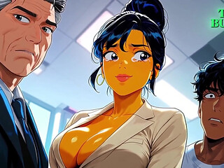 New Moroccan Secretary Fuck for Boss - Ai Animation