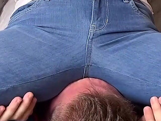 Crushed Under Jeans Facesitting No Mercy