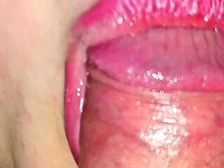 Tongue Rubbing Dick Head (sensual Male Orgasm)