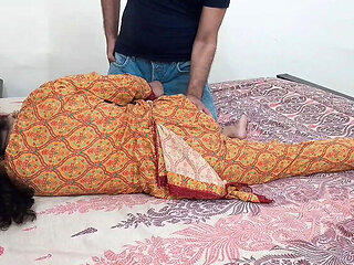 Stepmom Takes Son's Load Inside Her in Hindi Hardcore