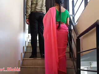 Desi bhabhi got fucked on Tarrace by landlord very hard