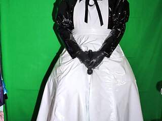 Layered PVC Breathplay with Bonnet over Hood