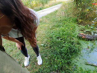 Munichgold's Outdoor Habdjob, Blowjob in the Forest... Have Fun