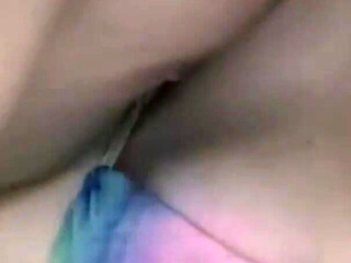 White Skin Amateur Couple - Hot Brunette with Natural Tits Gets Pounded Hard in Bikini Big Dick Pussy Fuck Close up