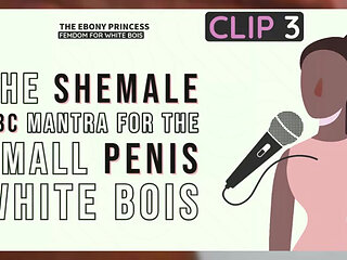 Clip 3 the ebony princess the shemale bbc mantra for the small penis white bois