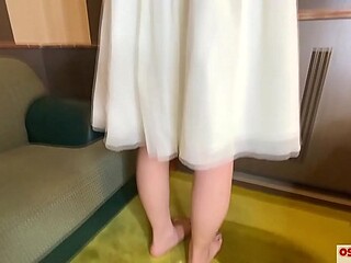 Asian mama masturbates hardly using toys