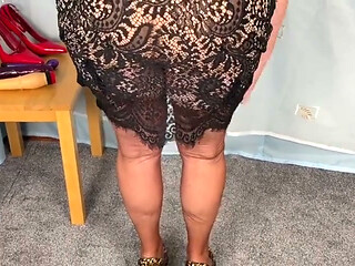 Aunty Sandra Wearing Lots of Nylon Vgq 69