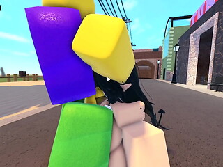 Emma got fucked by 3 guys on the roblox whorblox street!