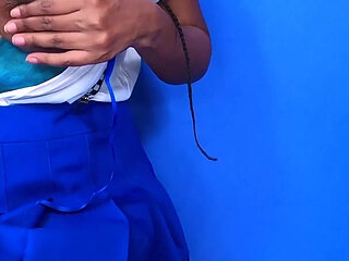 4K All Ebony Giant Nipples on Saggy Natural Tits Udders, Expose Thong in Dress Wink, Hot Busty Girl Sheisnovember After Classes