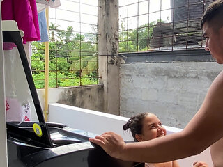 Stepmom Has Sex with Her Stepson While Stepdad Is Not Home