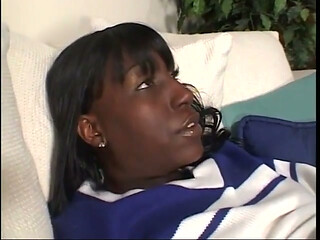 Black cheerleader gets her tight twat pounded
