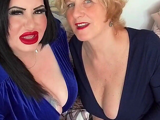 Two Big Boob MILFs Titty Fuck Fun