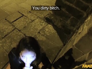 Anal Sex in a Graveyard on HALLOWEEN with Eva Johnson - Fake Cop