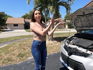 Stunning Slay Kay moans during rough dicking with her neighbor