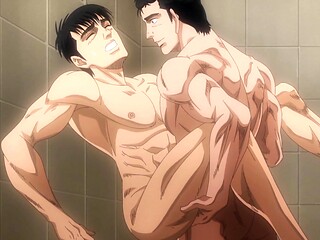 How far will muscle daddy go when a -Censored- begs for cock in a dirty washroom?
