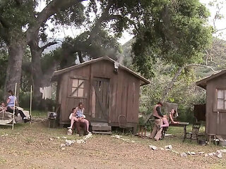 Vintage Country Orgy Gangbang with Mr. Pete & Johnny Castle Fucking Amber Rayne in HD