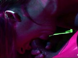 MILF Domina gives a fixed slave guy with long cock a femdom fuck