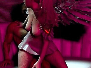Geeky Angel Girl Rides Dick in the Nightclub