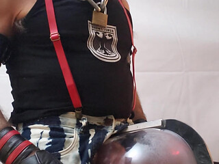 Pipe Stepdad Pumping Balls and Cock in a Monstertube