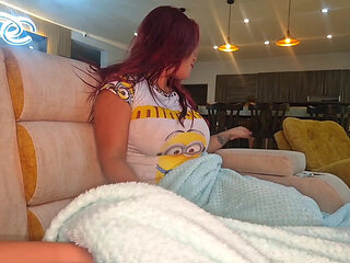 I tease my cuckolded stepsister while riding her boyfriend's cock without a condom