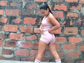 Stretching Outside and Peeing My Gym Clothes