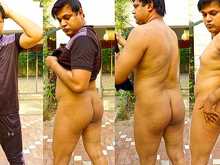 Desi Gandu Gay Boy GanduWaqasXXX Undressing Outdoor and Showing Big Asshole in Public