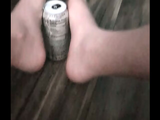 Cute! Footjob