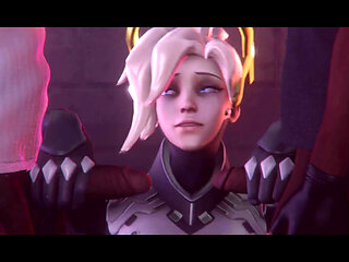 Slutty Mercy Threesome